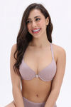 Zivame Padded High Wired Medium Coverage T-Shirt Bra - Cameo Brown — thumbnail 4
